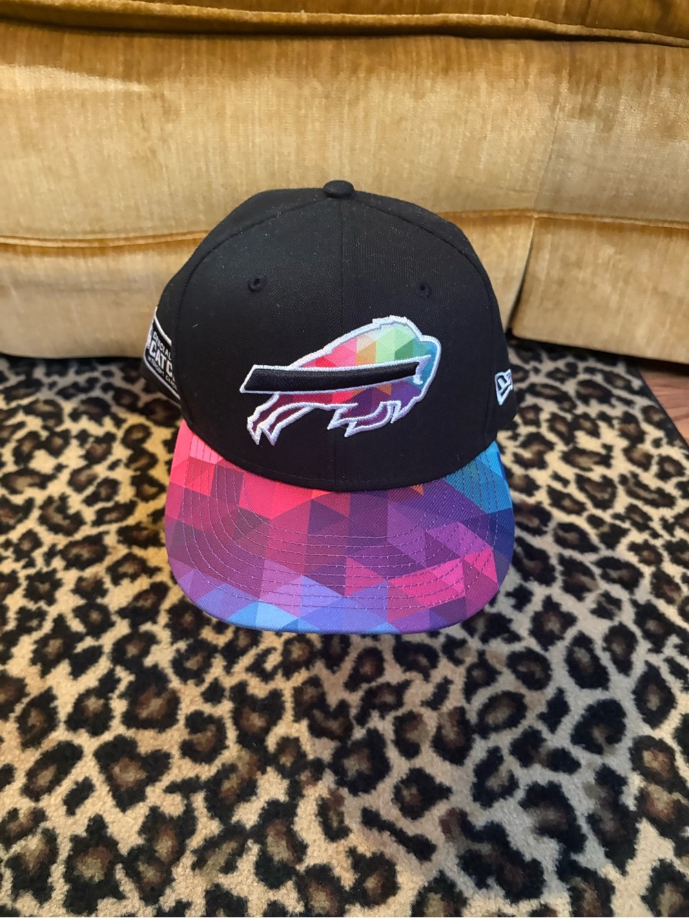 New Era NFL Buffalo Bills Crucial Catch Intercept Cancer SnapBack hat